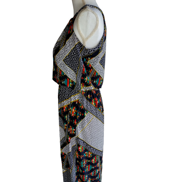 Enfocus Studio Womens Halter neck Muticolored Maxi Dress Size 6 - Picture 9 of 13